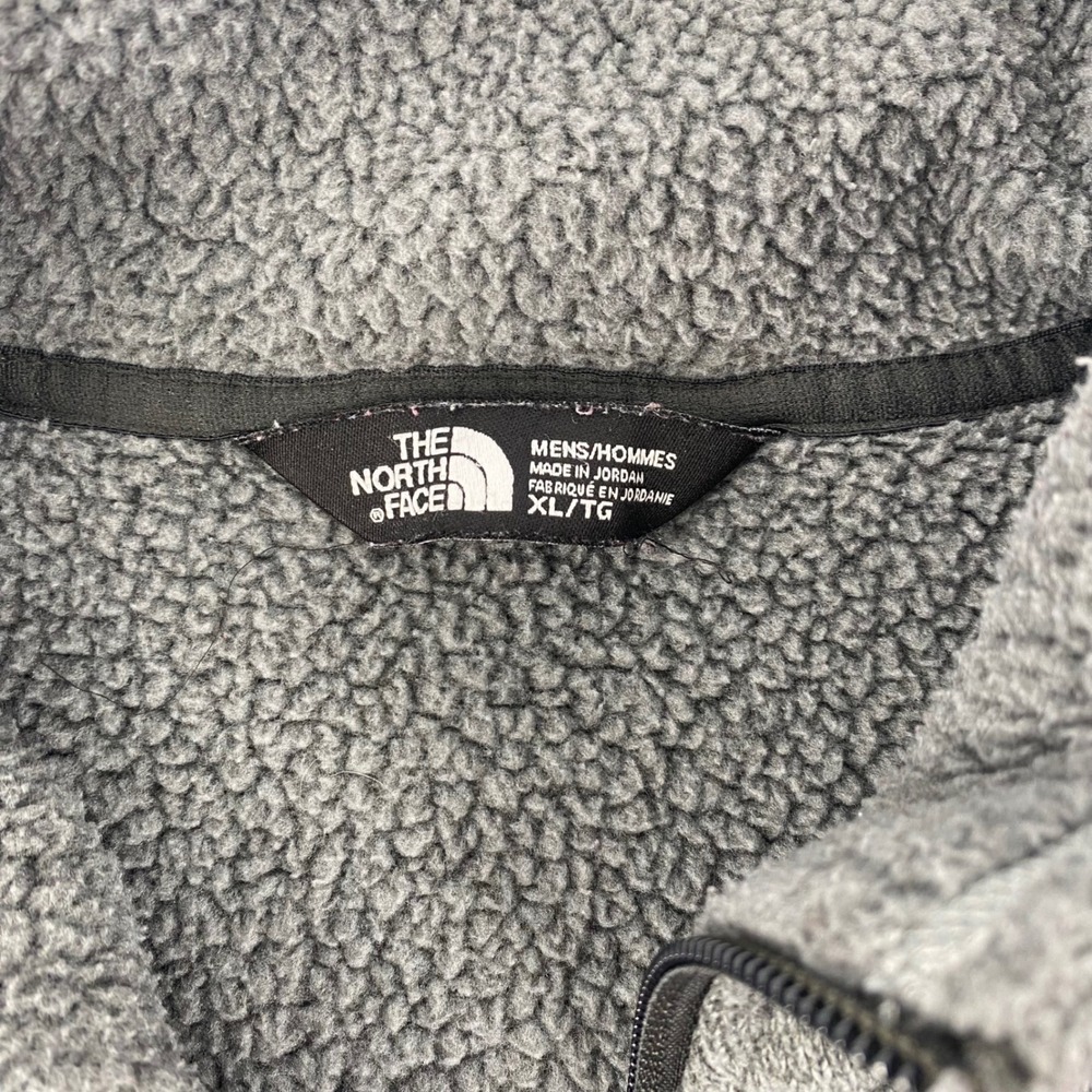 The North Face Mens Gray Fleece Quarter Zip Pullover Jacket XL - Picture 4 of 4